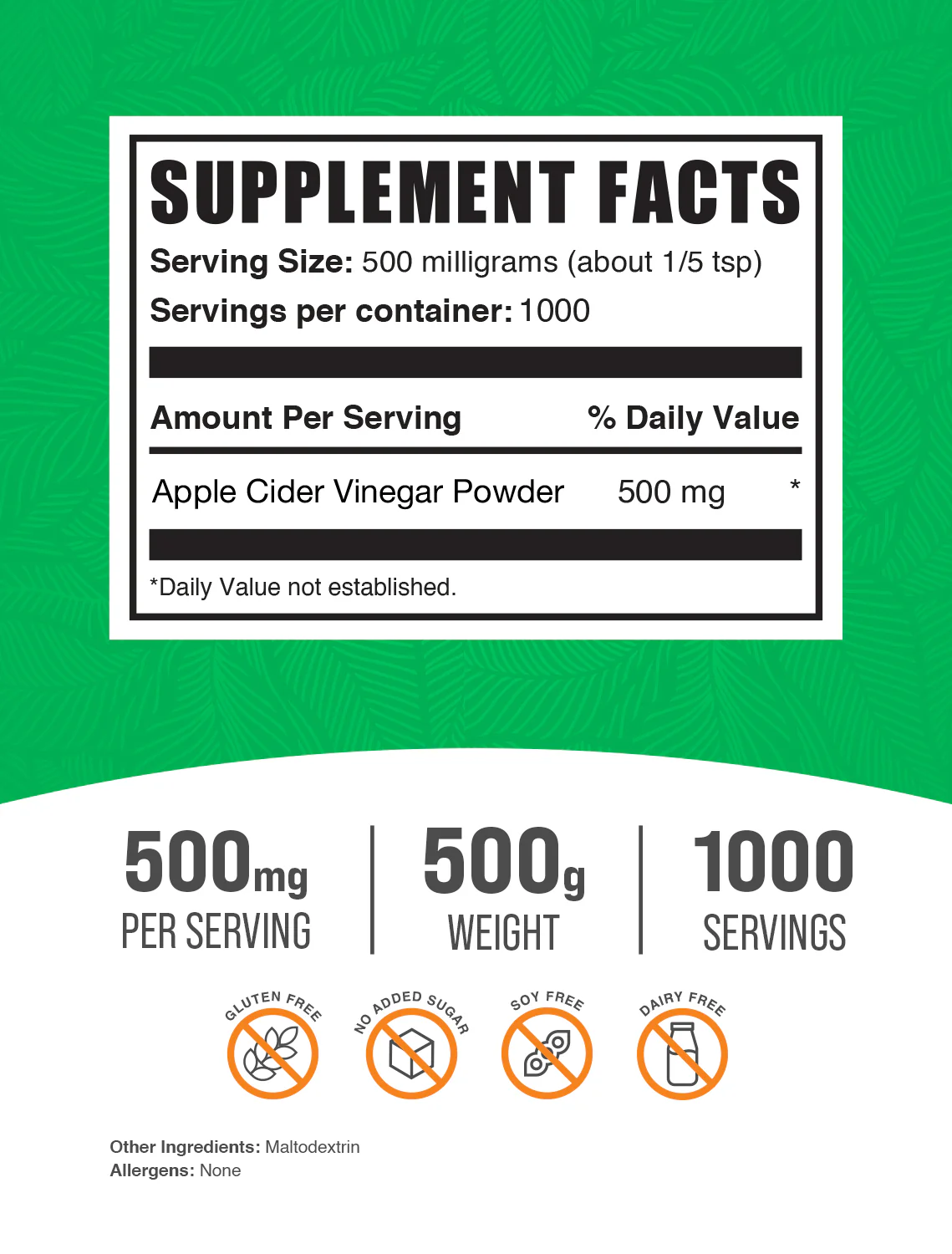 Apple Cider Vinegar Powder - Image 2