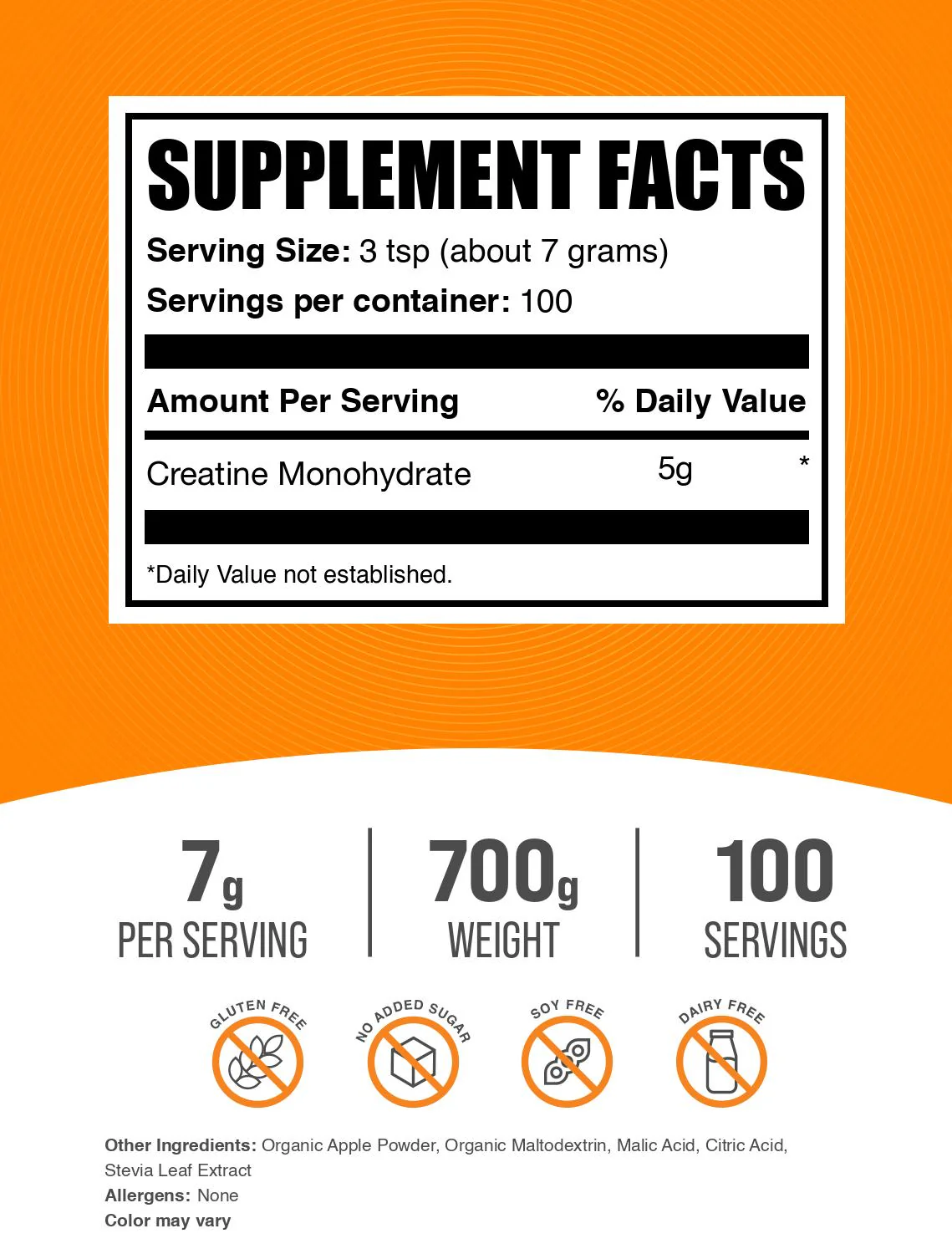 Creatine Monohydrate Powder - Sour Apple - Image 2
