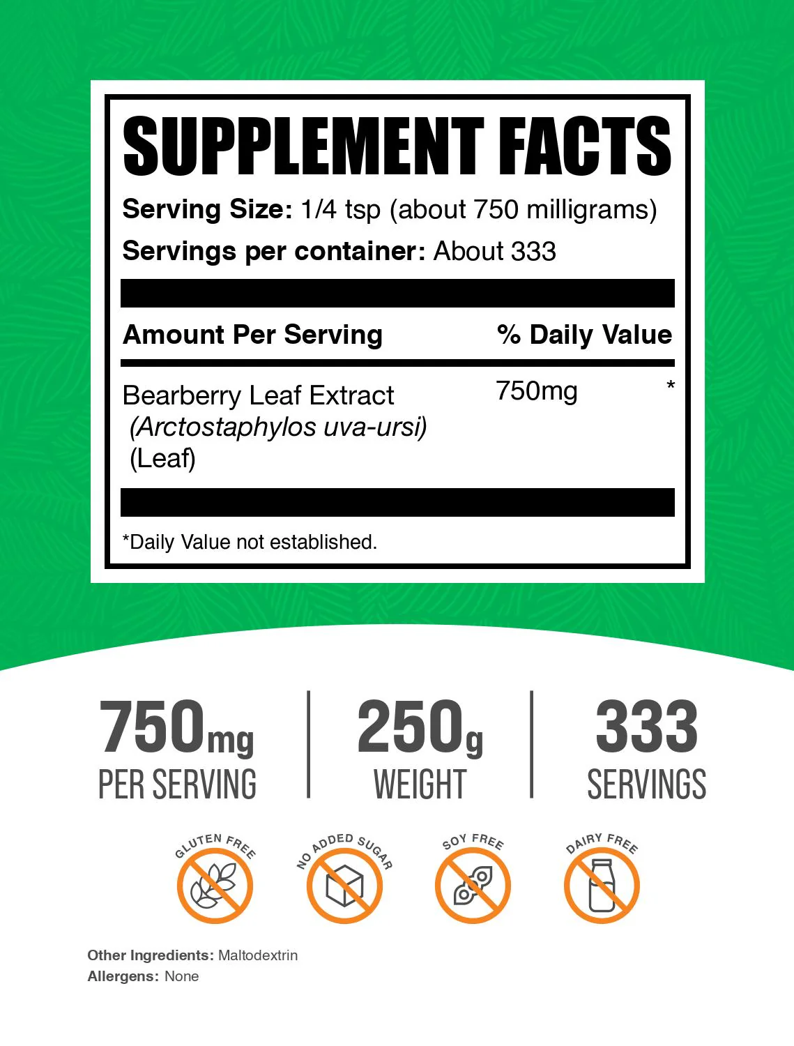 Bearberry Leaf Extract (Uva Ursi) Powder - Image 2