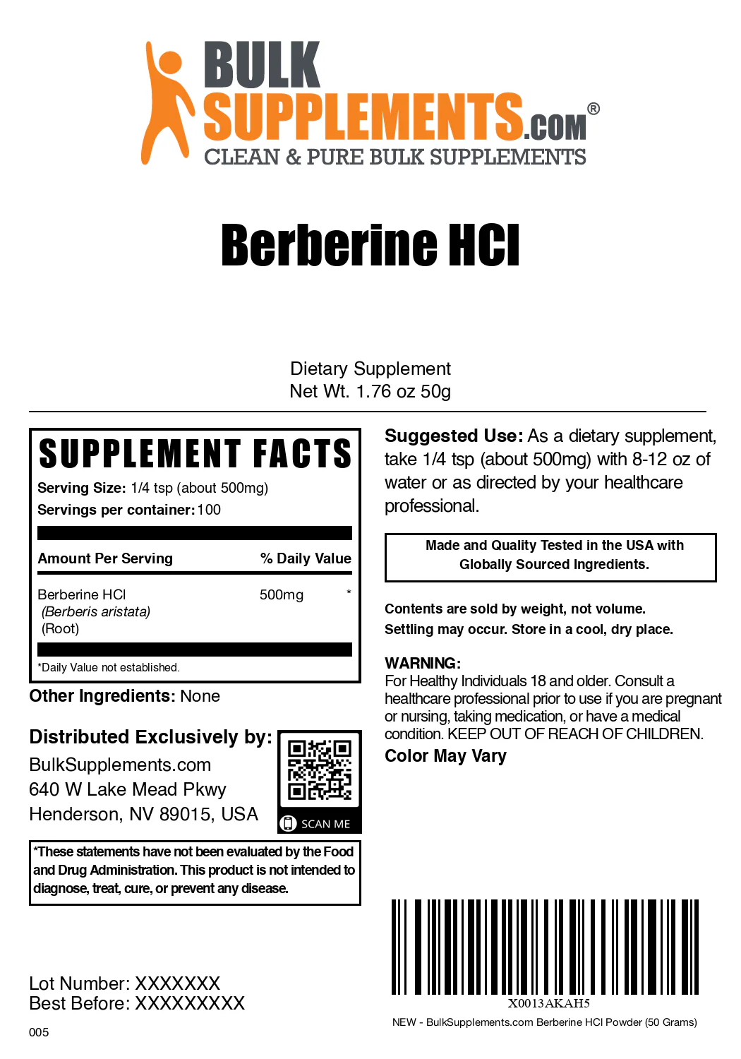 Berberine HCl Powder - Image 6