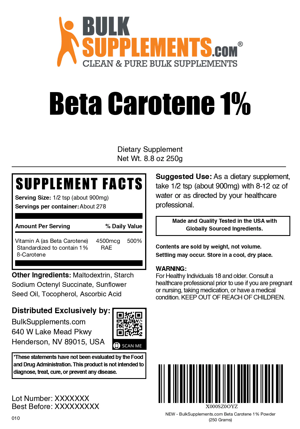 Beta Carotene 1% Powder - Image 6