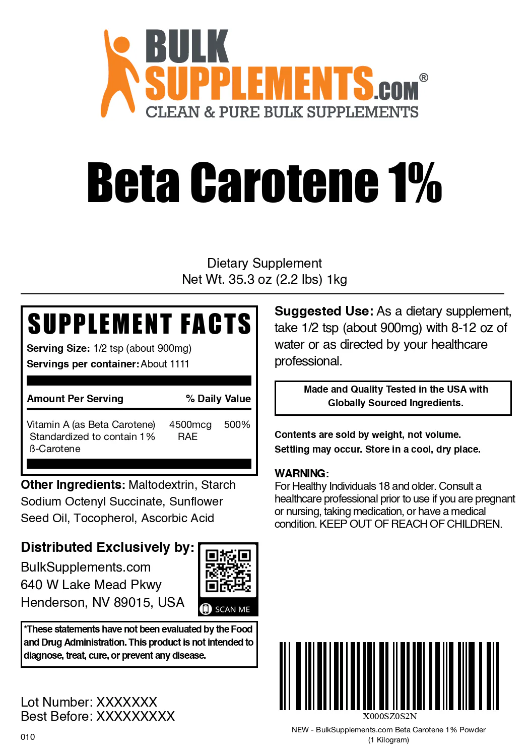 Beta Carotene 1% Powder - Image 9