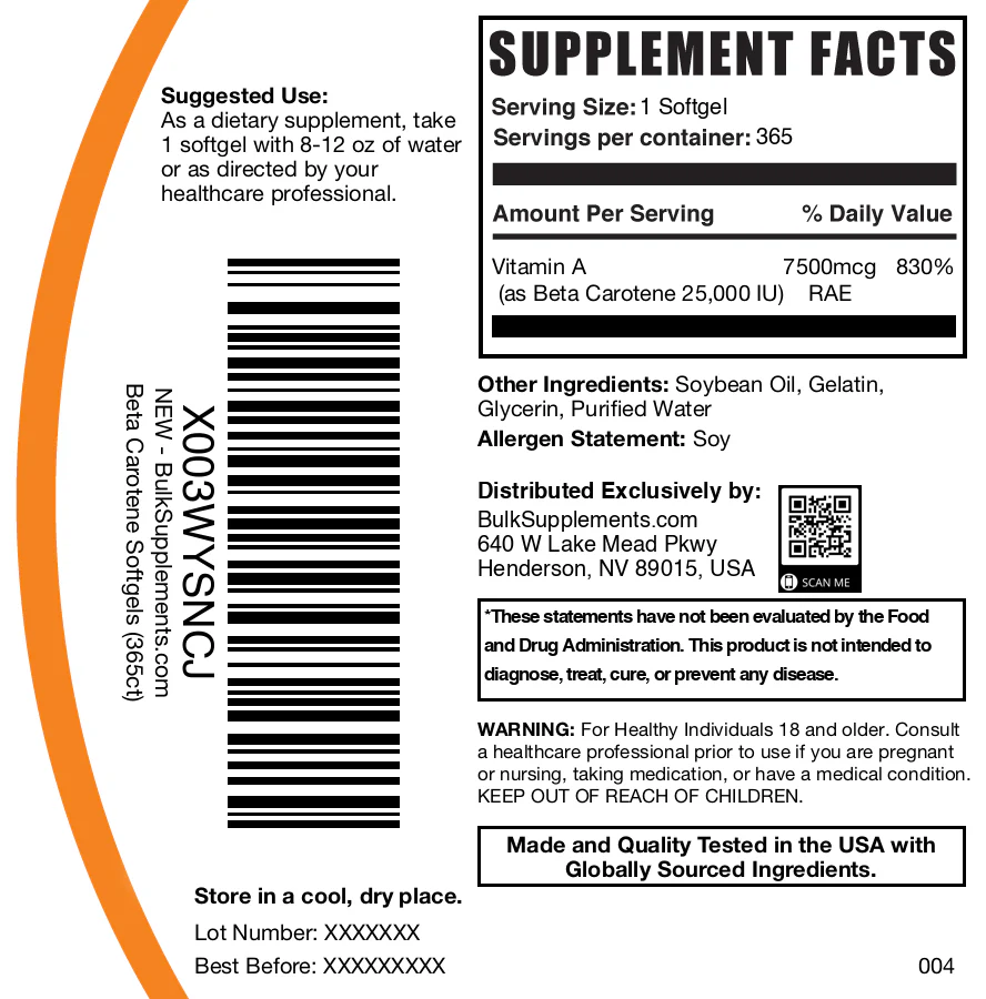 Beta Carotene Softgels - Image 6