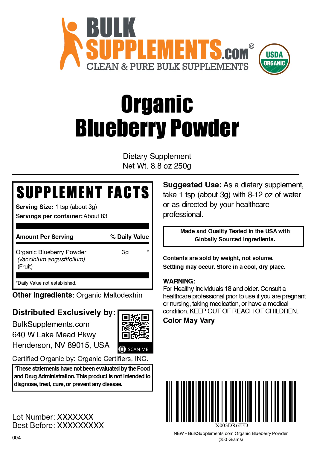 Organic Blueberry Powder - Image 6