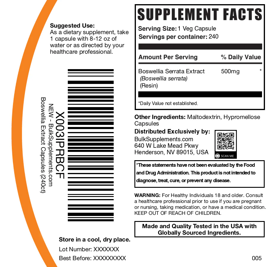 Boswellia Serrata Extract Capsules - Image 6