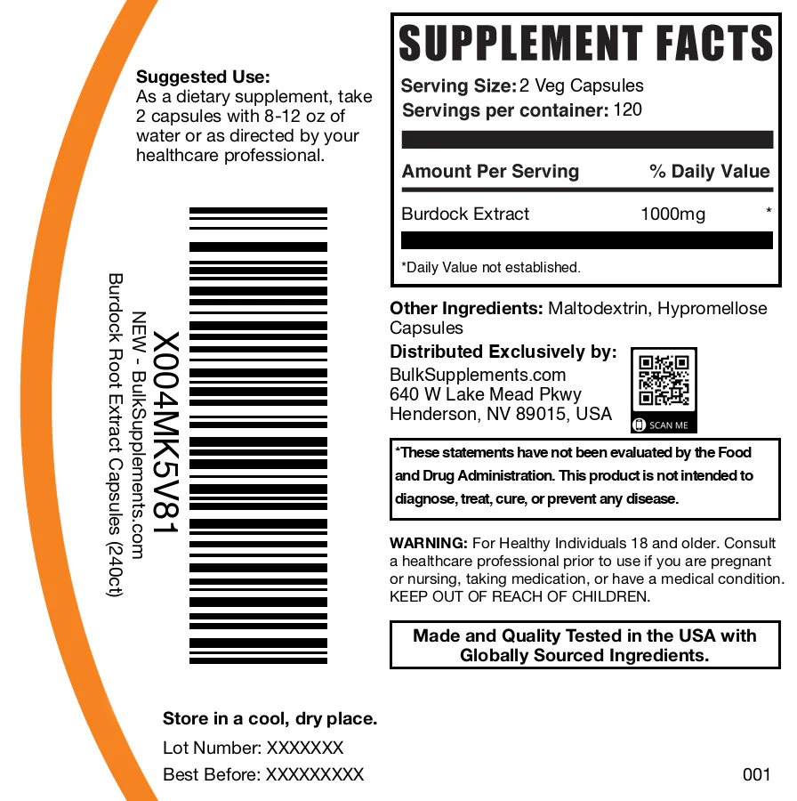 Burdock Root Extract Capsules - Image 6