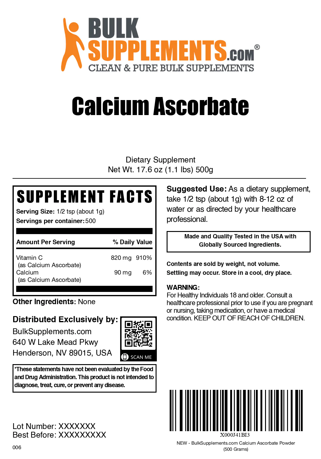 Calcium Ascorbate (Vitamin C) Powder - Image 6