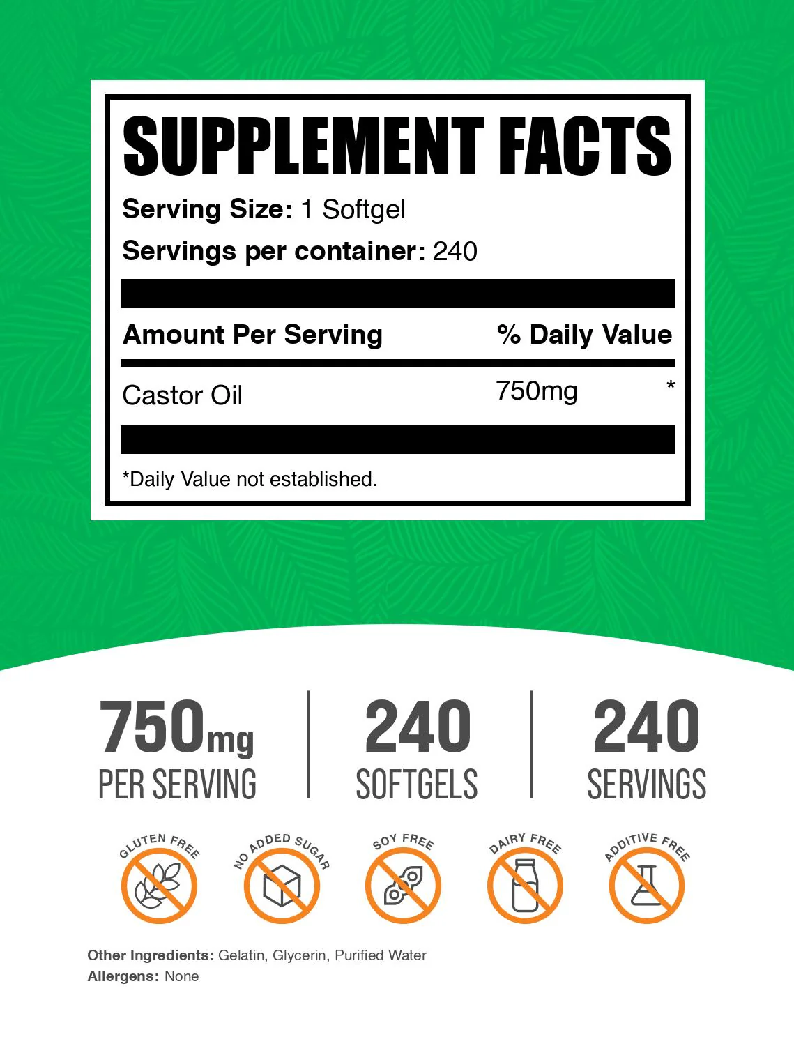 Castor Oil Softgels - Image 2