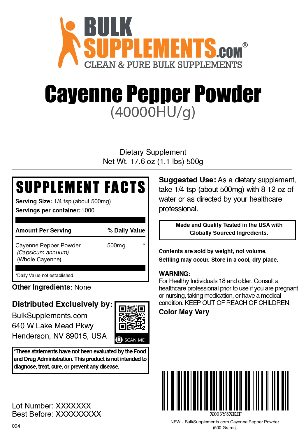 Cayenne Pepper 40000HU Powder - Image 6