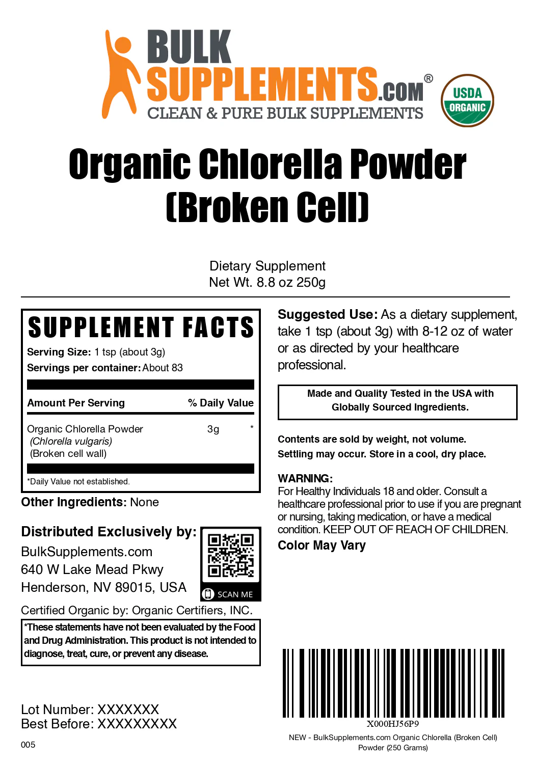 Organic Chlorella (Broken Cell Wall) Powder - Image 6