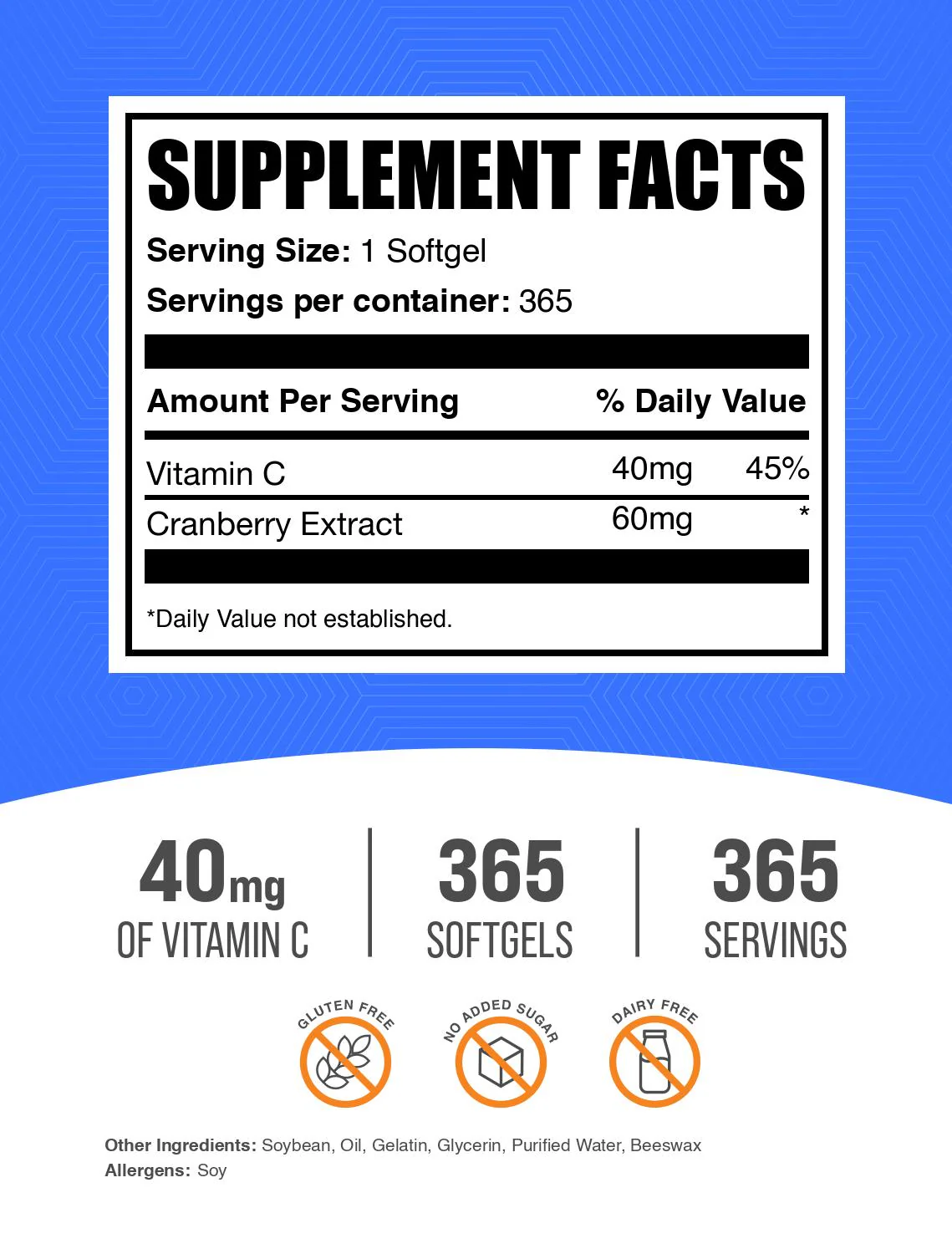Cranberry & Vitamin C Softgels - Image 2