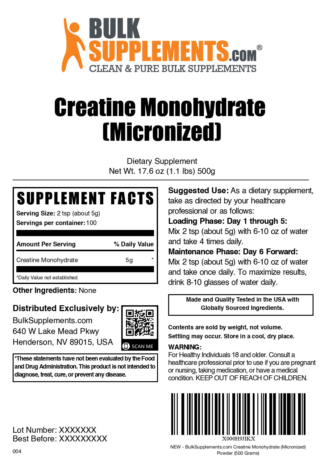 Creatine Monohydrate (Micronized) Powder - Image 6