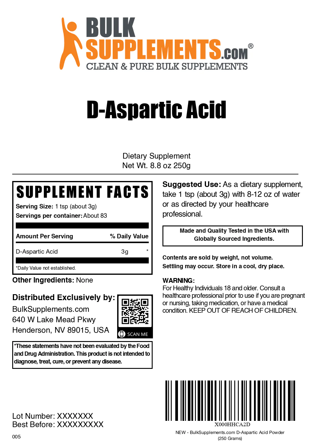 D-Aspartic Acid Powder - Image 6