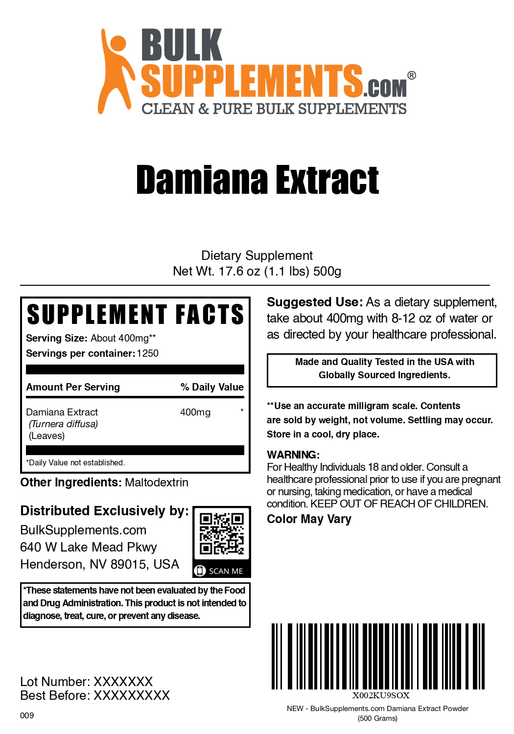 Damiana Extract Powder - Image 6