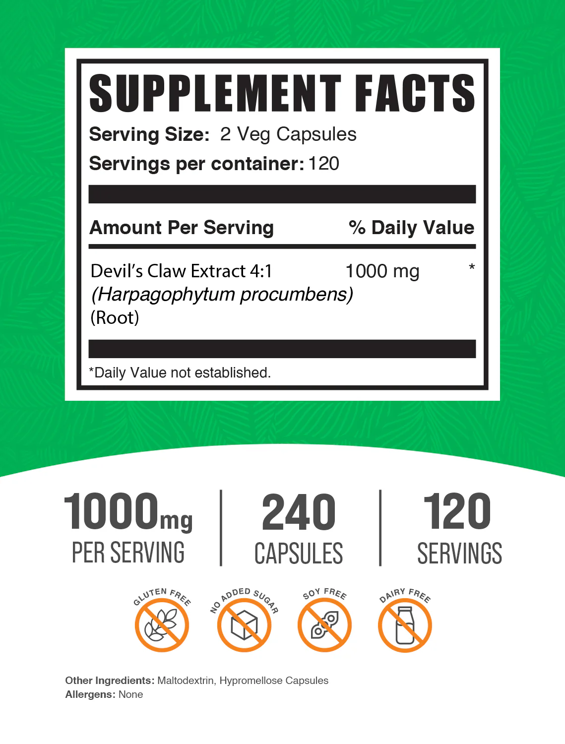 Devil's Claw Extract Capsules - Image 2