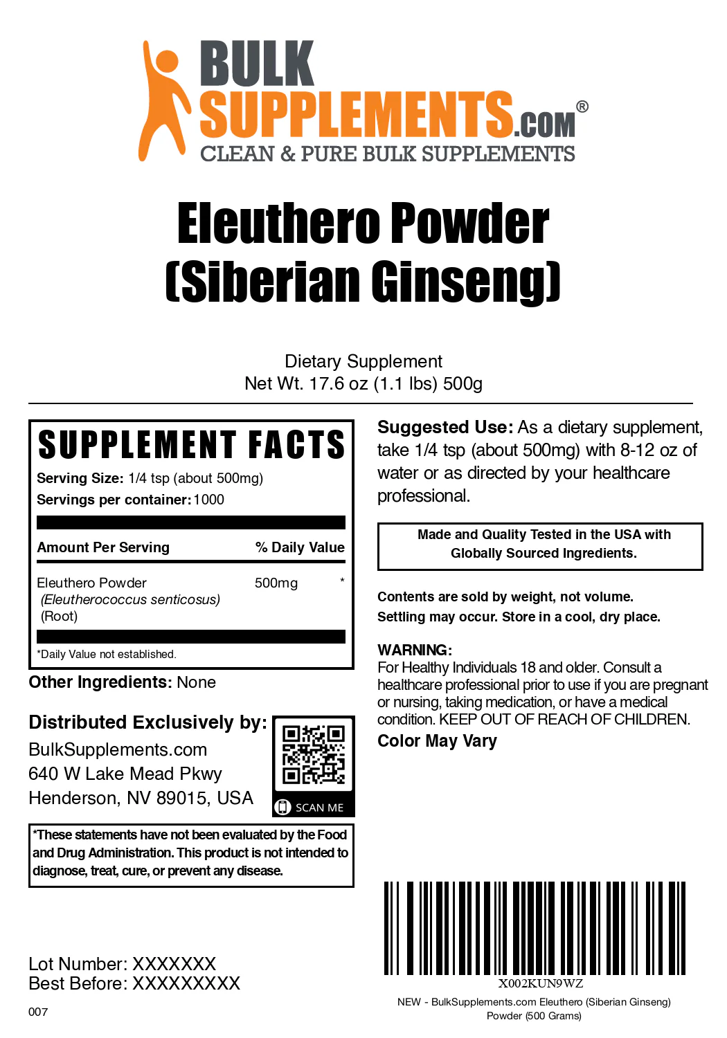 Eleuthero Powder (Siberian Ginseng) - Image 6