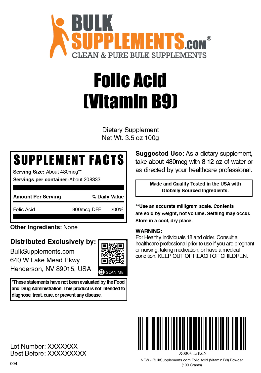 Folic Acid (Vitamin B9) Powder - Image 6