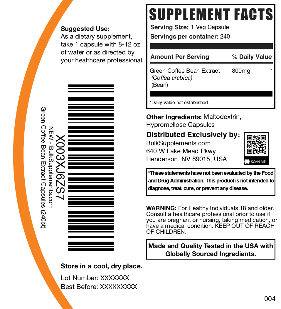 Green Coffee Bean Extract Capsules - Image 6