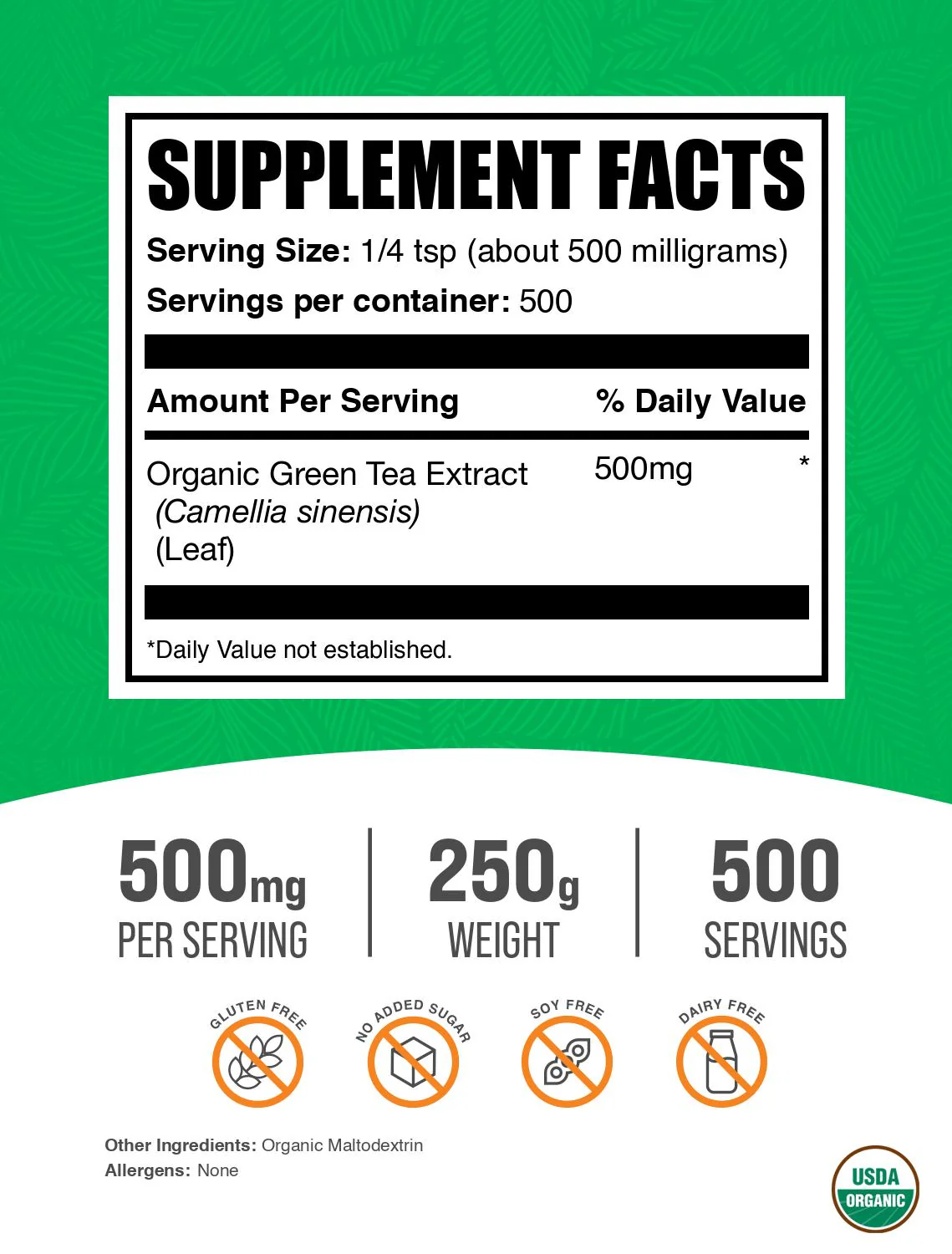 Organic Green Tea Extract Powder - Image 2