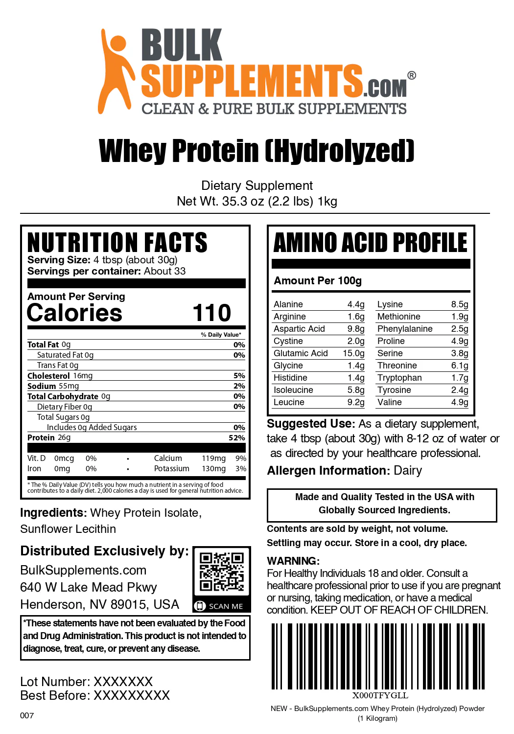 Hydrolyzed Whey Protein Isolate Powder - Image 6