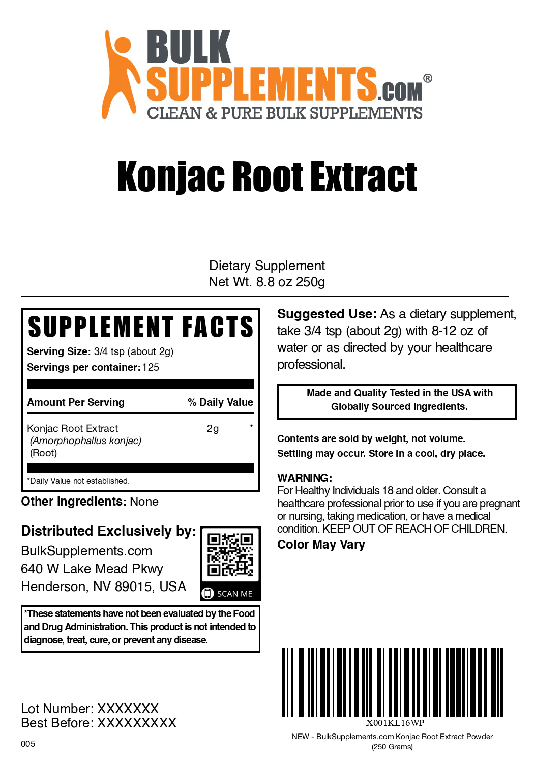 Glucomannan (Konjac Root) Powder - Image 6