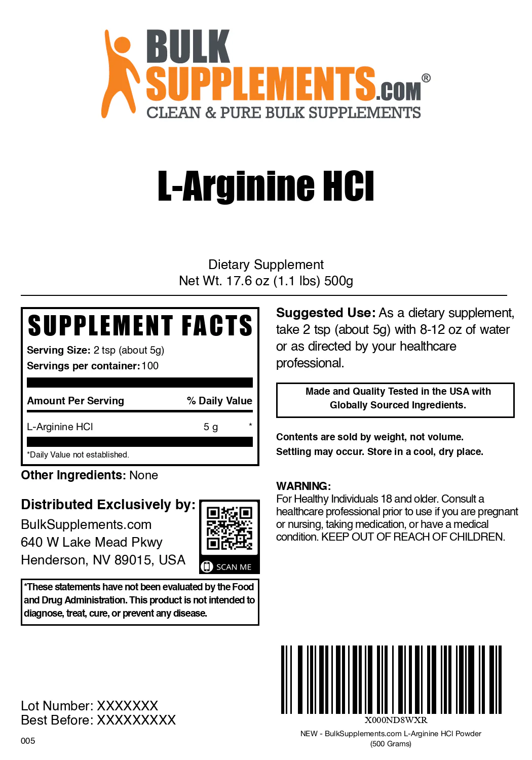 L-Arginine HCl Powder - Image 6