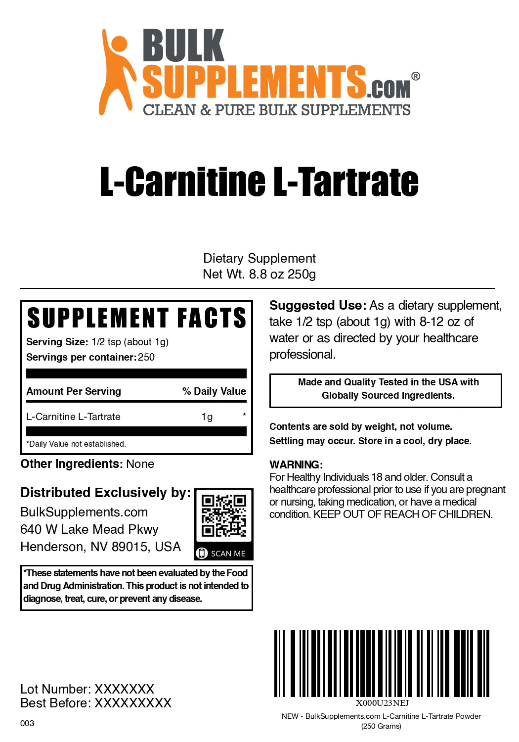 L-Carnitine L-Tartrate Powder - Image 6