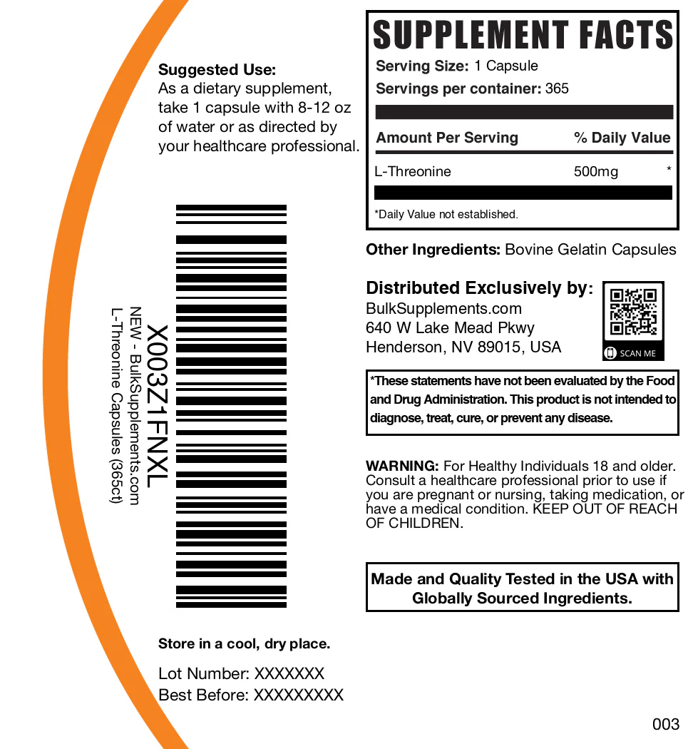 L-Threonine Capsules - Image 7