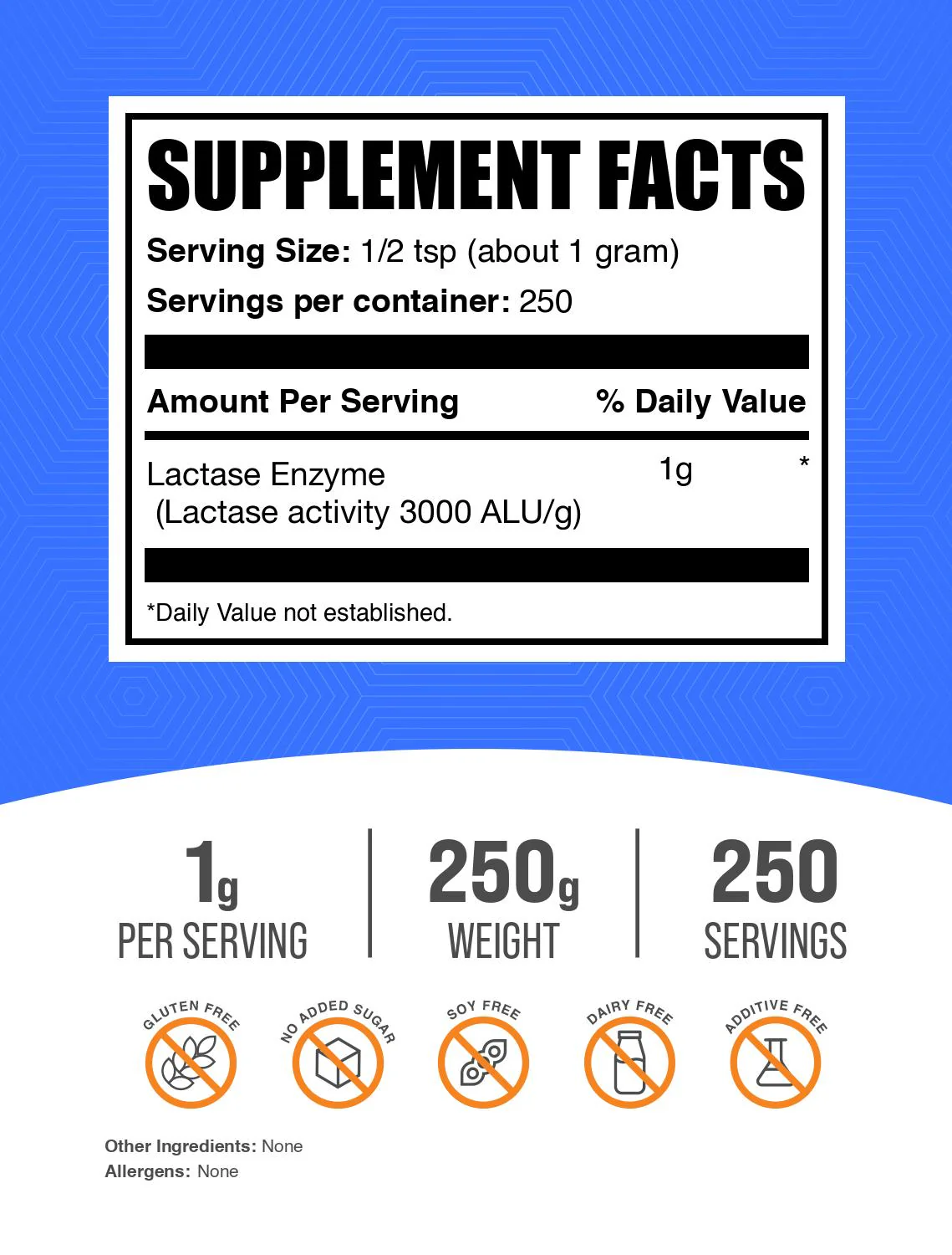 Lactase Enzyme (3000 ALU) Powder - Image 2