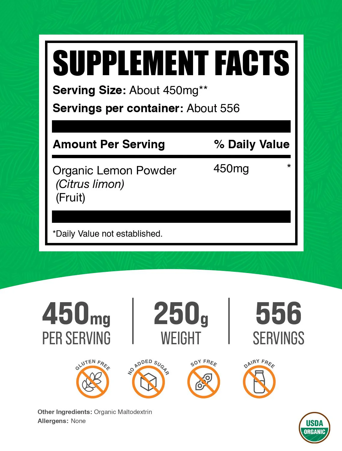 Organic Lemon Powder - Image 2