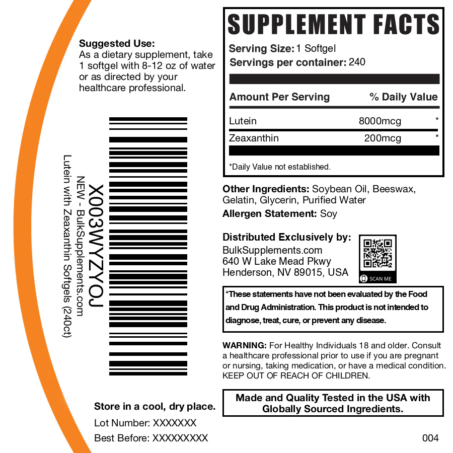 Lutein with Zeaxanthin Softgels - Image 6