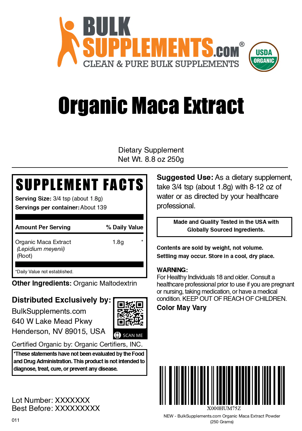 Organic Maca Root Extract Powder - Image 6