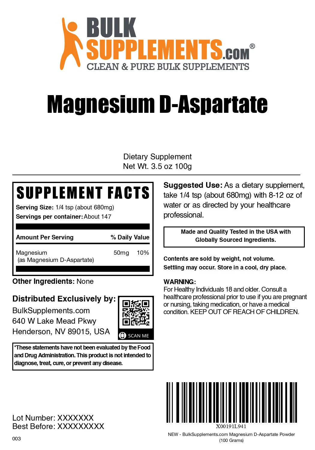 Magnesium D-Aspartate Powder - Image 7