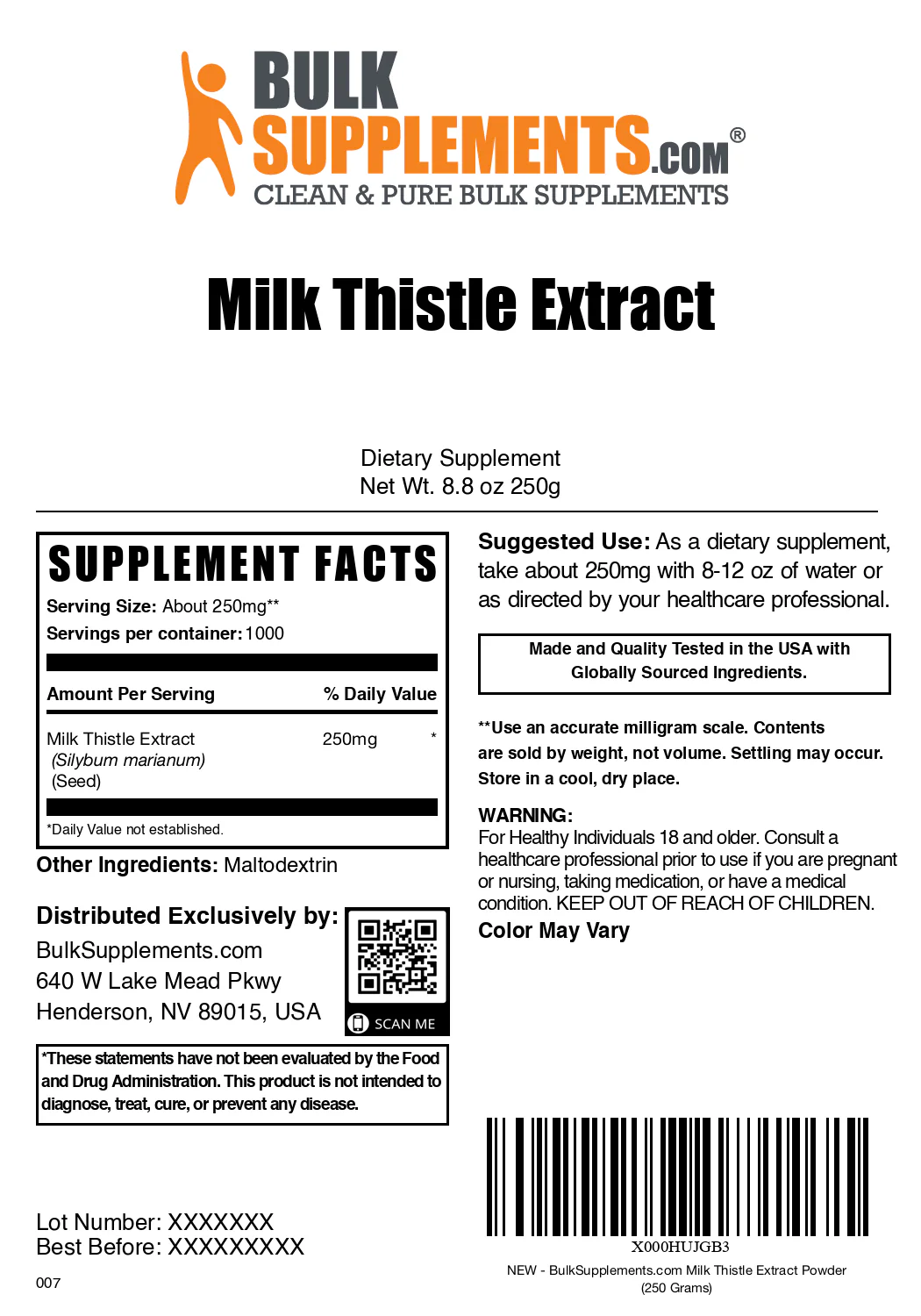 Milk Thistle Extract Powder - Image 6