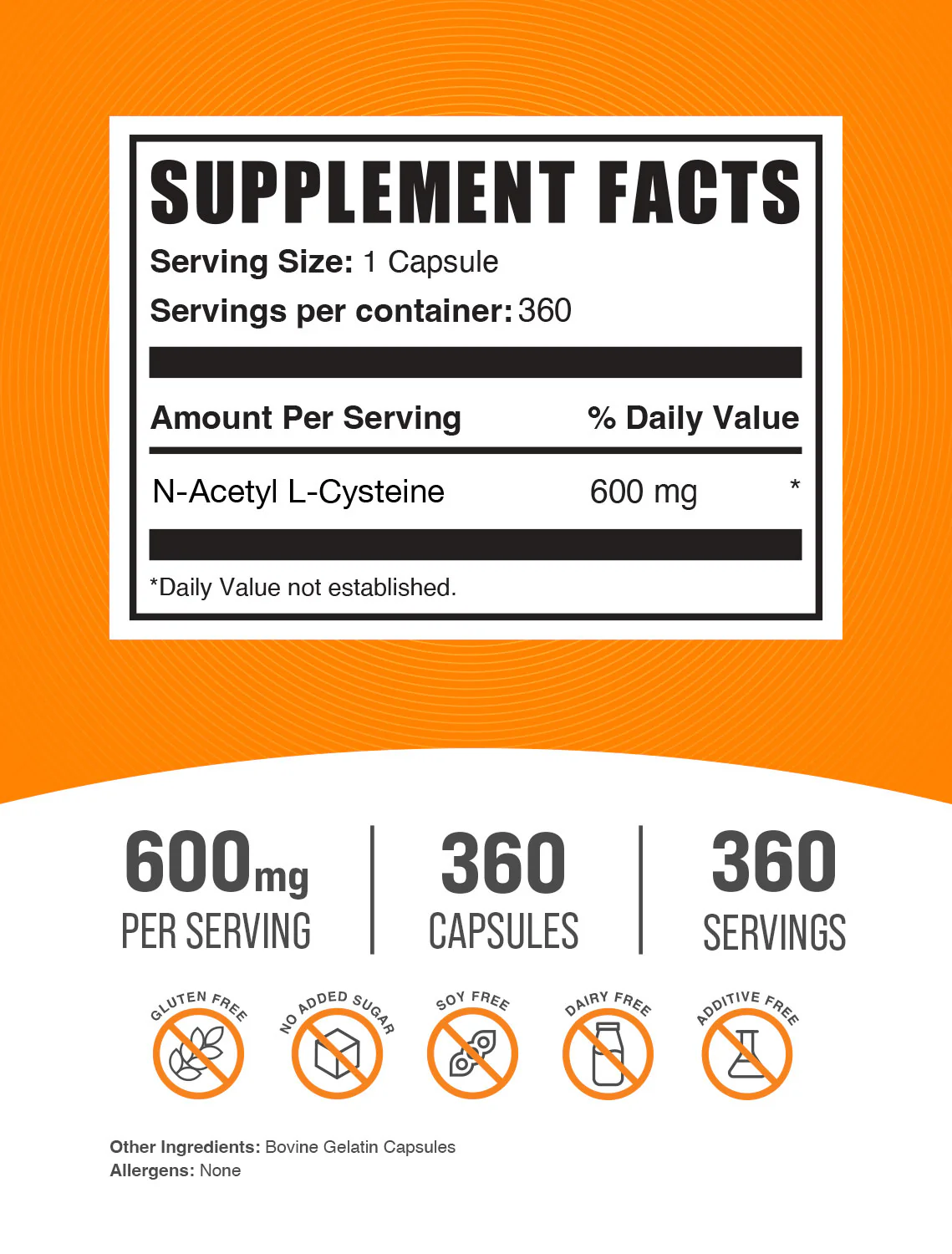 N-Acetyl L-Cysteine (NAC) Capsules - Image 2