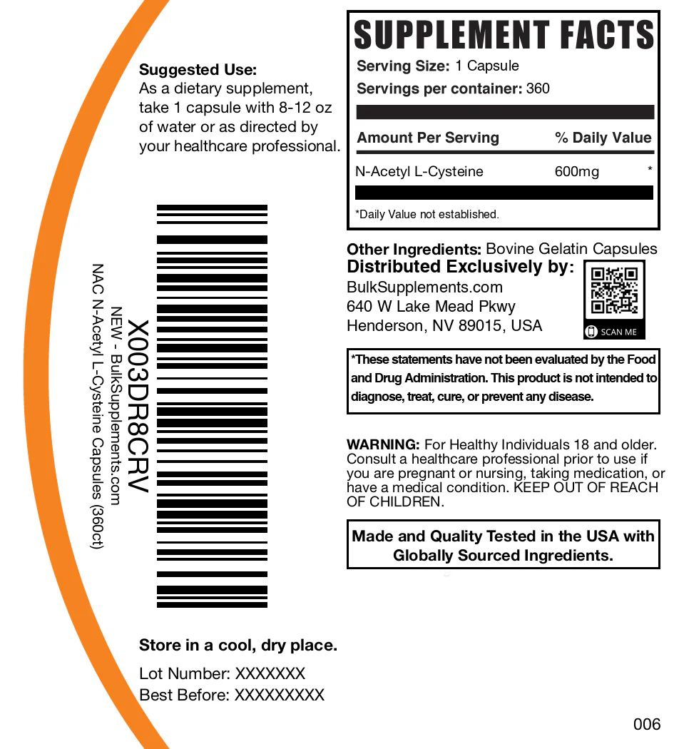 N-Acetyl L-Cysteine (NAC) Capsules - Image 6