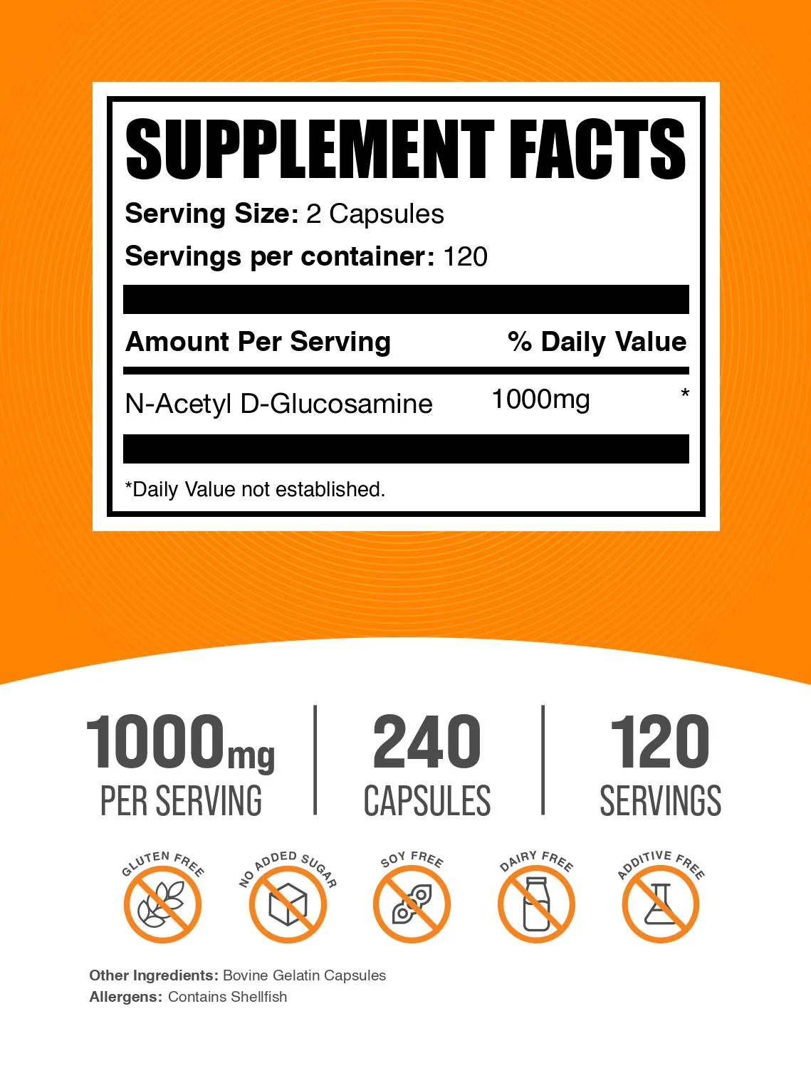 N-Acetyl D-Glucosamine (NAG) Capsules - Image 2