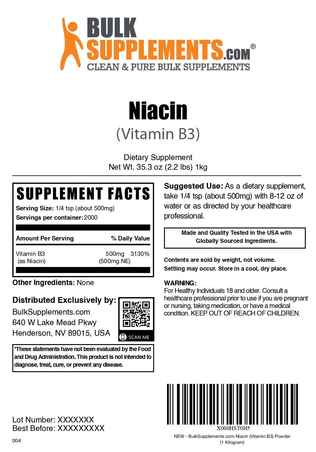 Niacin (Vitamin B3) Powder - Image 9