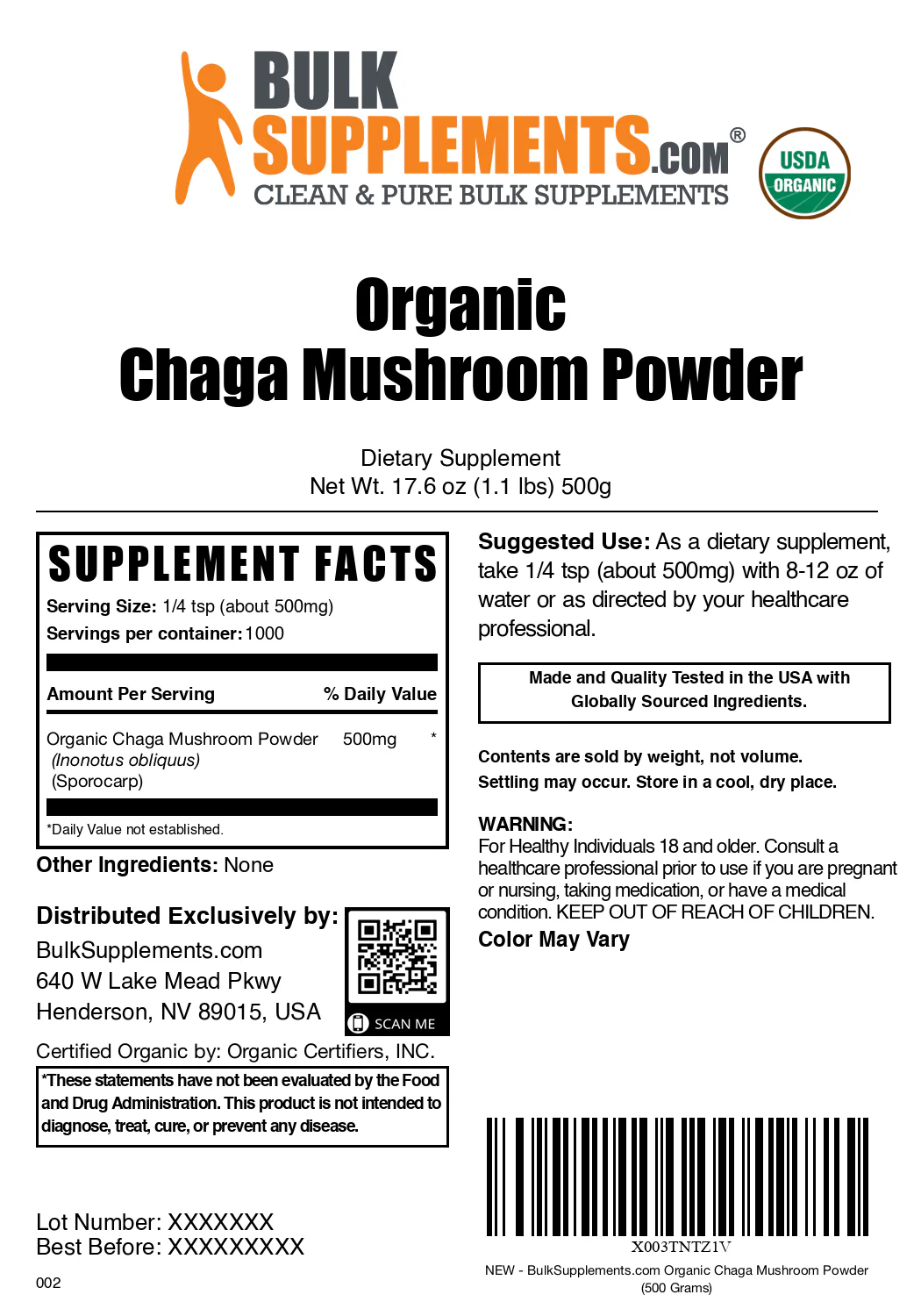 Organic Chaga Mushroom Powder - Image 6
