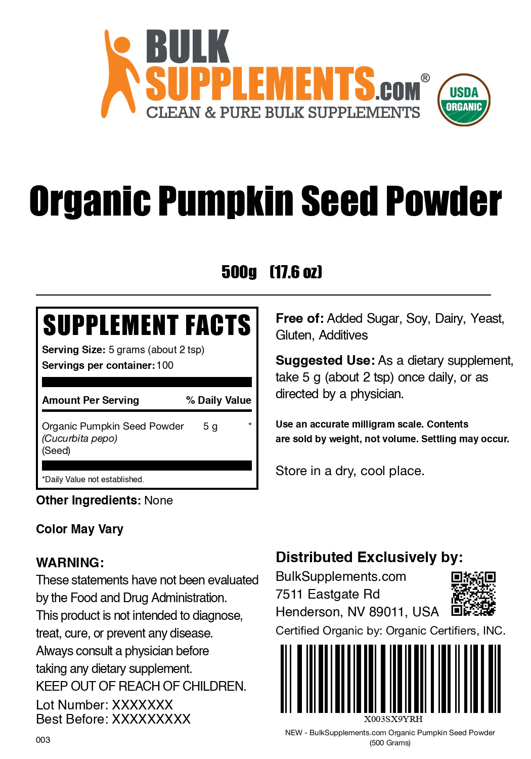 Organic Pumpkin Seed Powder - Image 6
