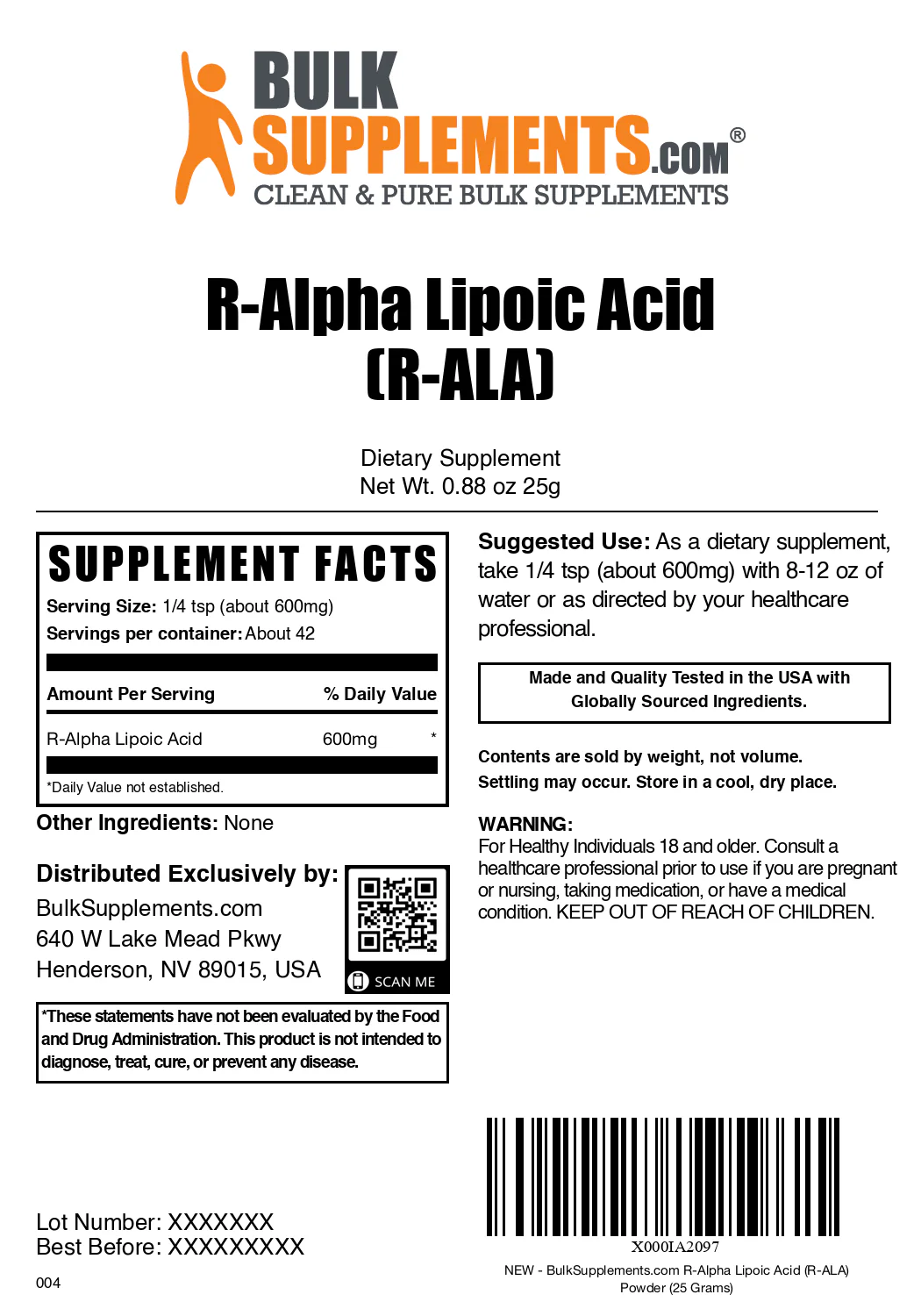 R-Alpha Lipoic Acid (R-ALA) Powder - Image 6