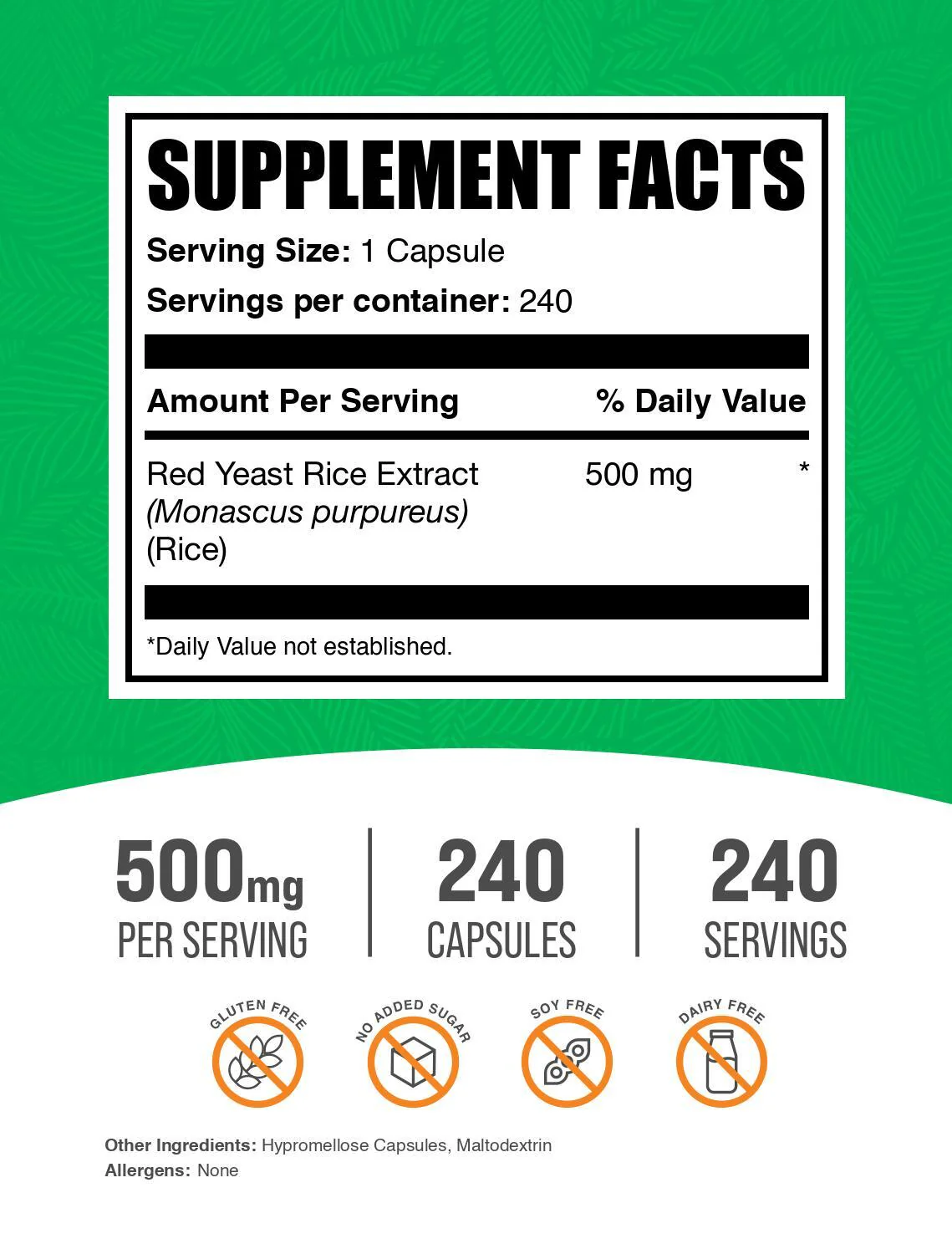 Red Yeast Rice Extract Capsules - Image 2