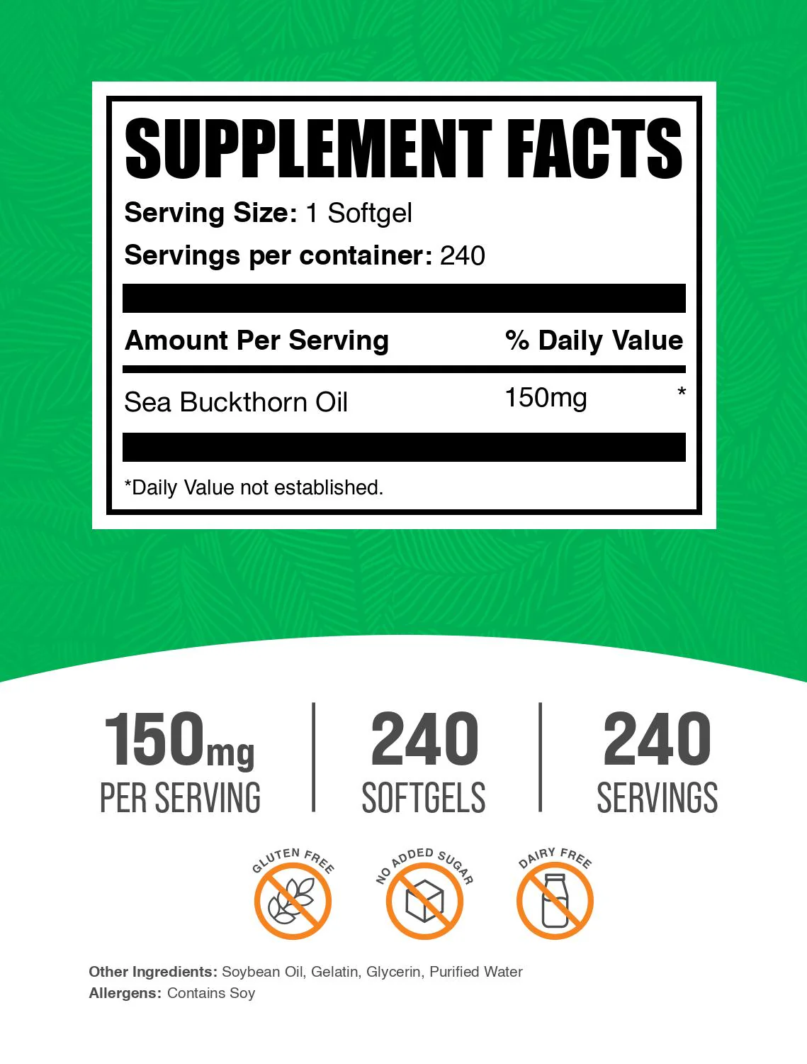 Sea Buckthorn Berry Oil Softgels - Image 2
