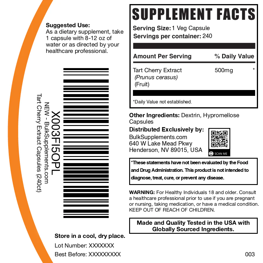 Tart Cherry Extract Capsules - Image 6