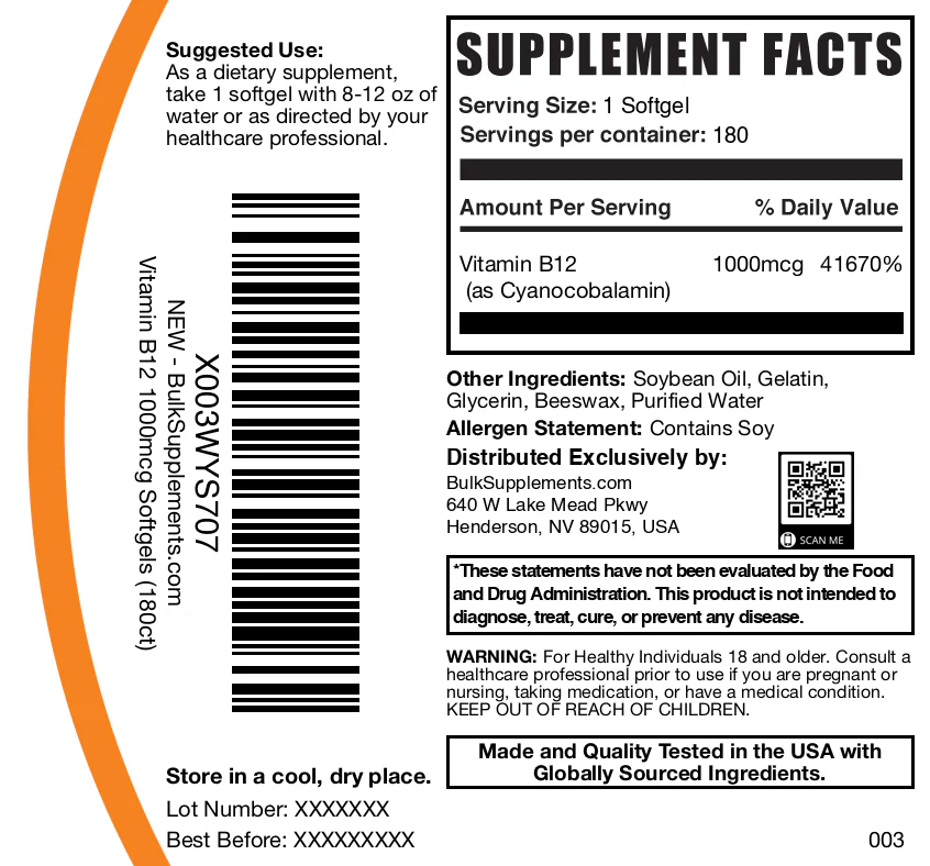 Vitamin B12 Softgels - Image 6