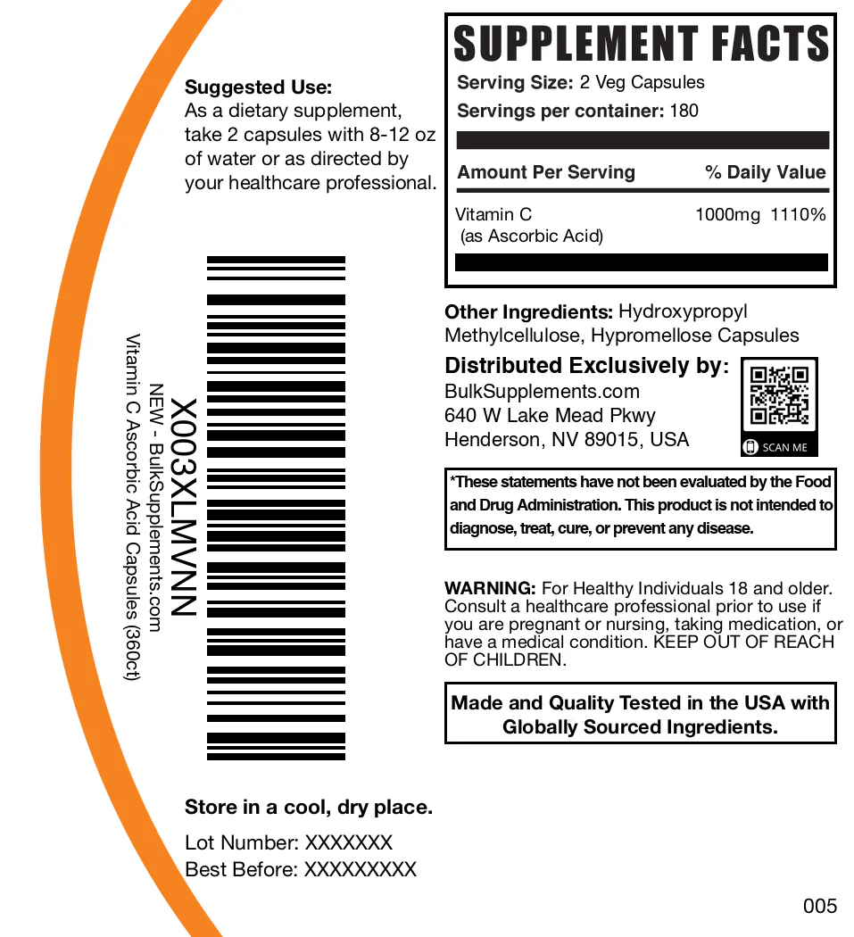 Ascorbic Acid (Vitamin C) Capsules - Image 6