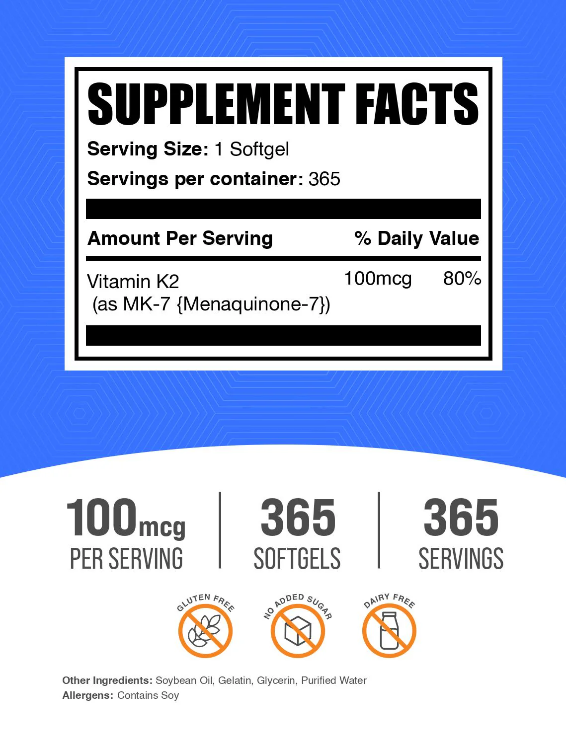 Vitamin K2 MK7 Softgels - Image 2
