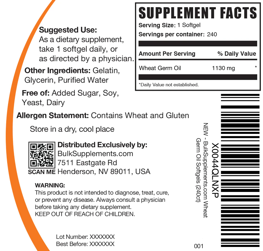 Wheat Germ Oil Softgels - Image 7