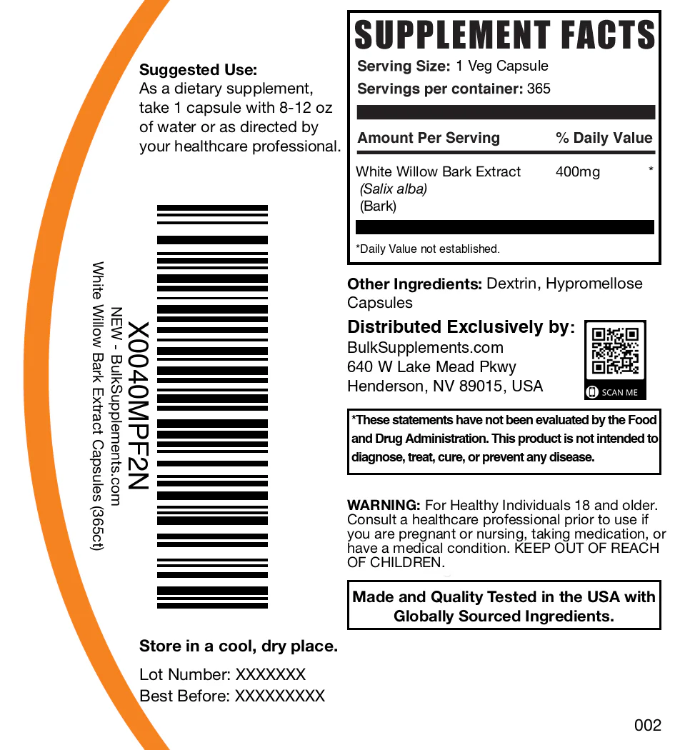 White Willow Bark Extract Capsules - Image 6